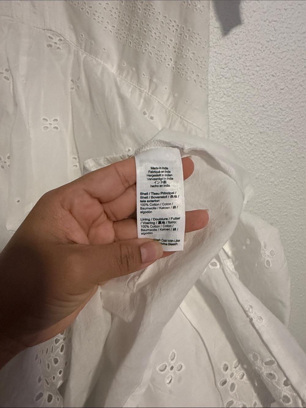 Madewell Eyelet Flutter Sleeve Mini Dress in Cotton - Picture 8 of 13